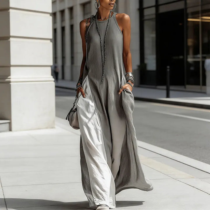 Zarella - Softtouch Colourblocking-Maxikleid
