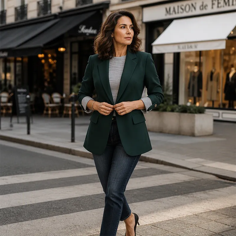 Neravelle - Taillierter Blazer mit aufgerollten Ärmeln