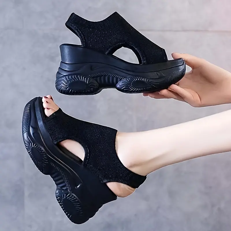 Calina - Plateau-Sandalen mit offener Zehenpartie