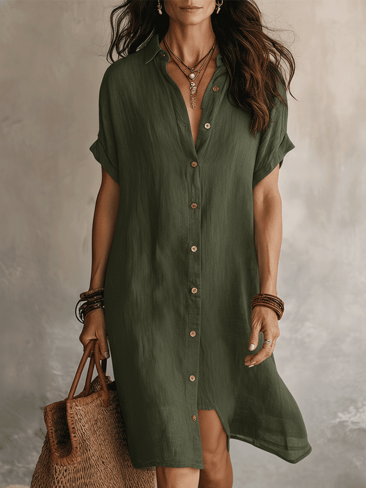 Daphne - Luftiges Hemdblusenkleid aus Leinen