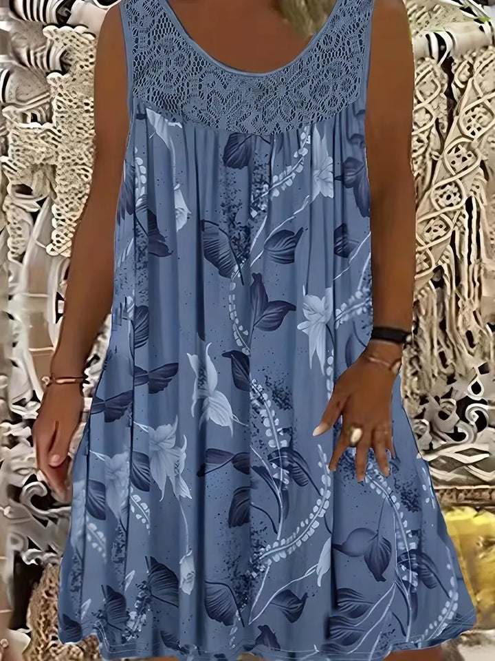 Ariadne - Elegantes Shiftkleid mit floralem Druck