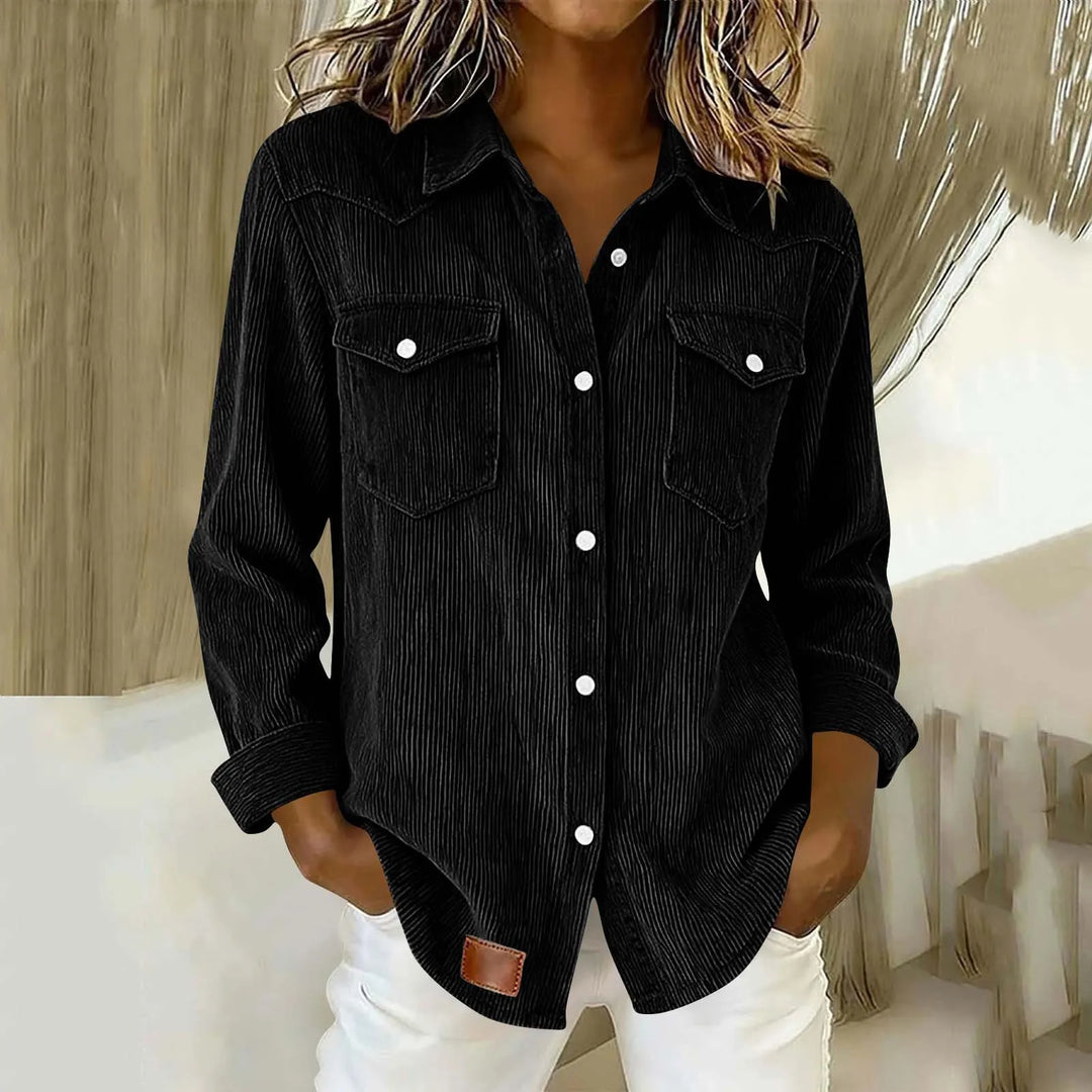 Loredana - Soft-Touch-Hemd mit Knopfleiste