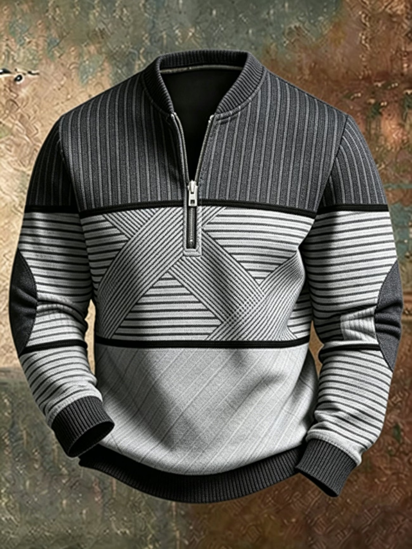Anvar - Weicher Half-Zip-Pullover