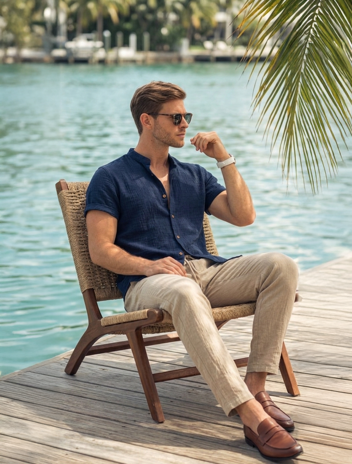 Adrian - Leichter Sommer-Zweiteiler aus Hemd und Hose