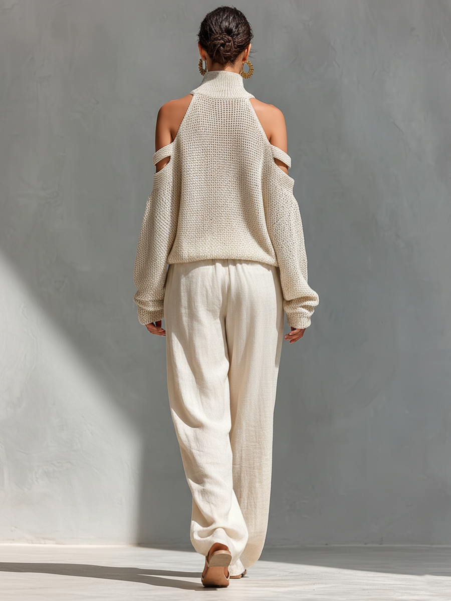Diorelle - Stricktop und locker geschnittenes Set