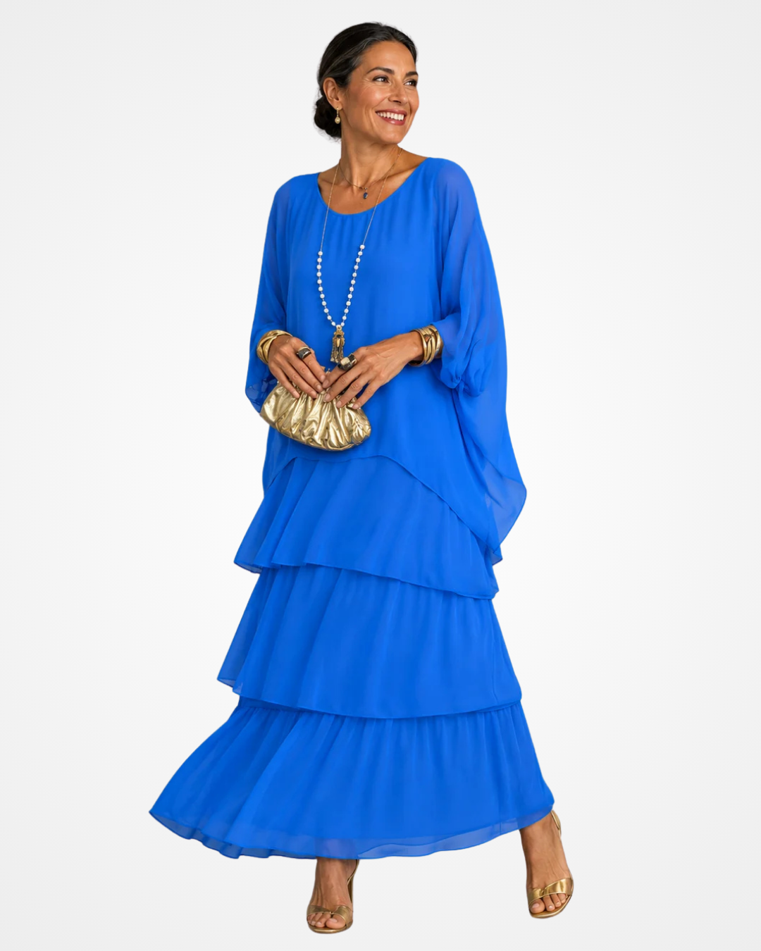 Sylvia - Fließendes Maxikleid mit weichem Griff