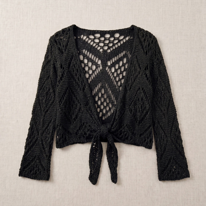 Aravelle - Ajour-Strickjacke