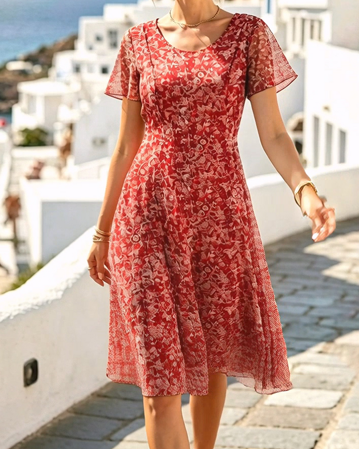 Kynara - Knielanges Printkleid