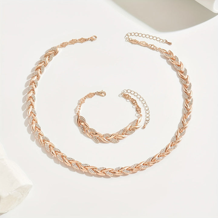 Yvonne - Strahlendes Collier- und Armband-Set