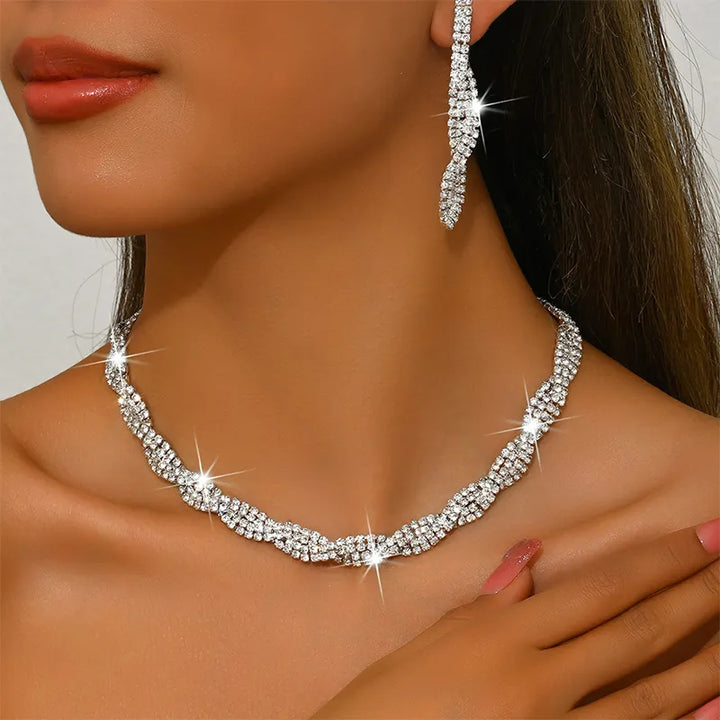 Alessara - Kristall-Twist Schmuckset