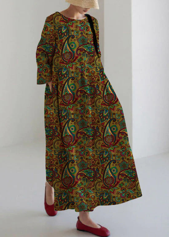 Olive - luftiges Patchwork-Kleid