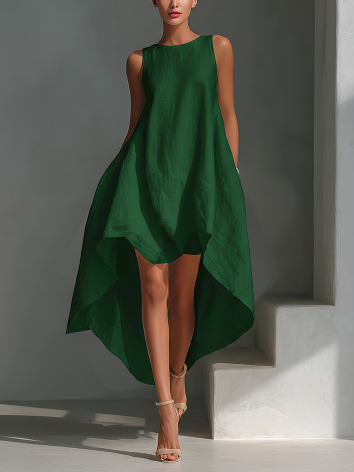 Elvina - Luftiges Midikleid aus Leinen
