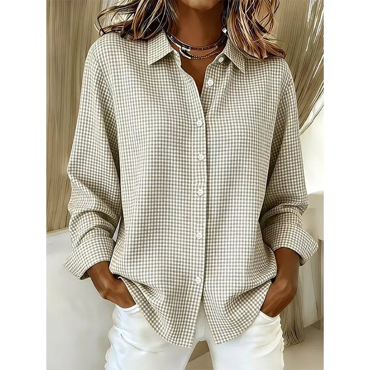 Illyssia - Klassische Bluse mit Knopfleiste