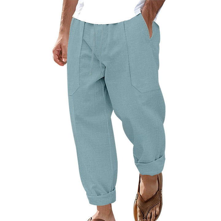 Halston - Relaxed-Fit-Hose aus Leinenmischung