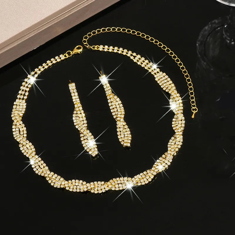 Alessara - Kristall-Twist Schmuckset