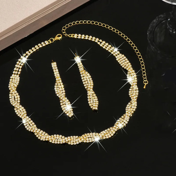 Alessara - Kristall-Twist Schmuckset