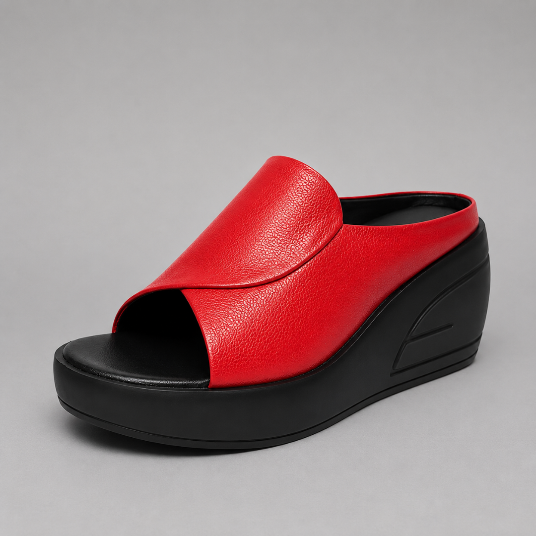Alcinia - Stützende Schlupf-Keilsandalen