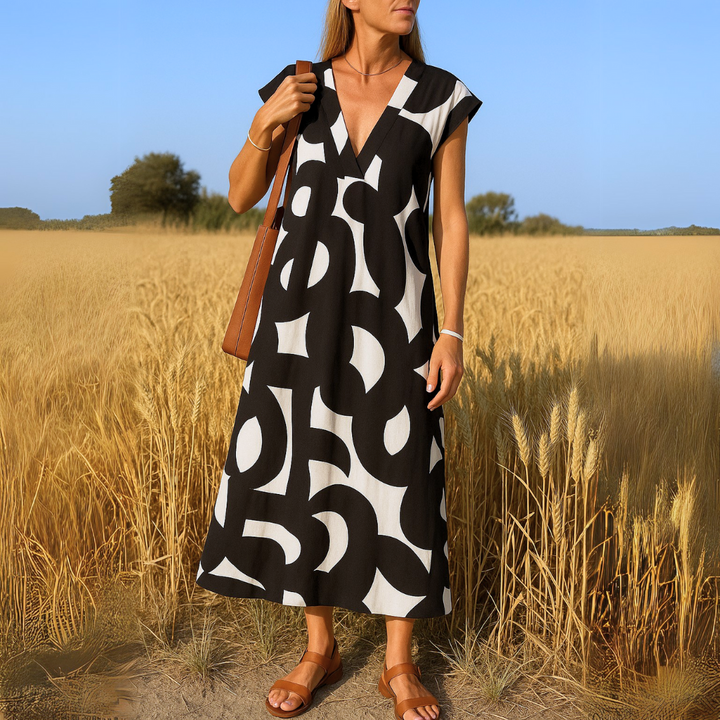 Tallisia - Soft-Touch-Midikleid mit V-Ausschnitt