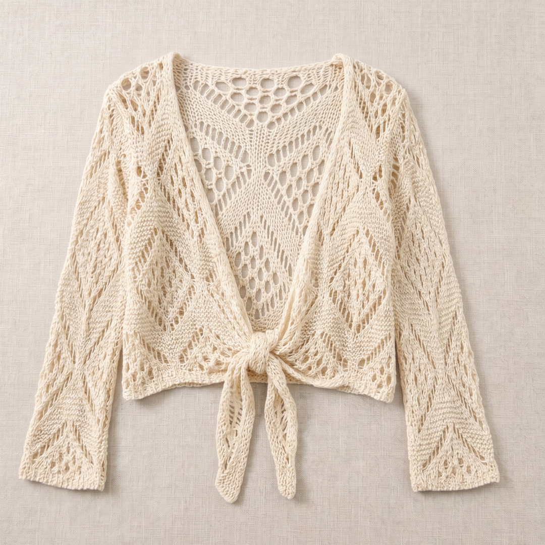 Aravelle - Ajour-Strickjacke