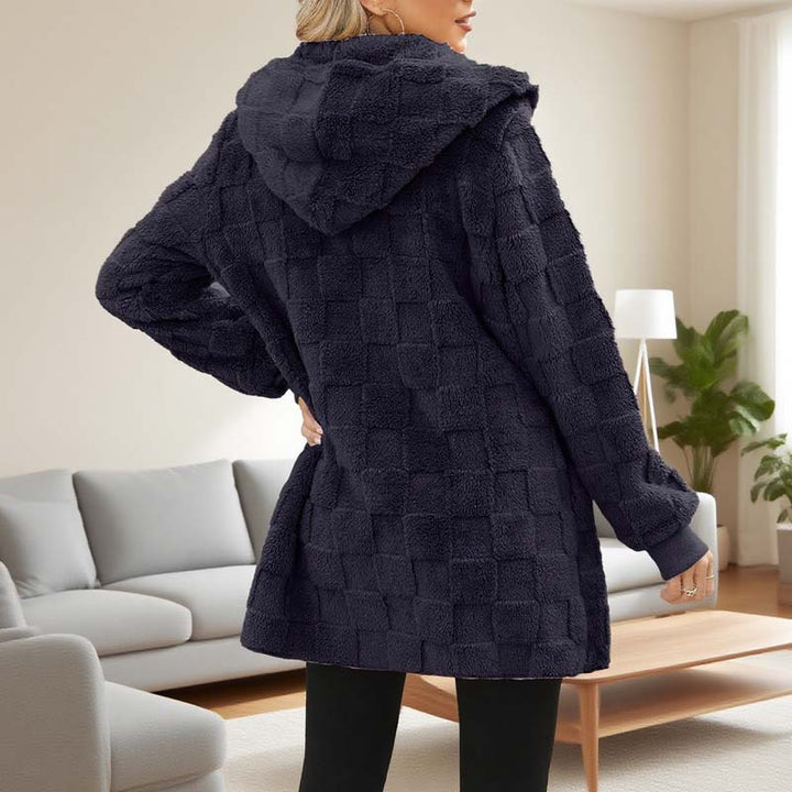 Zinnabelle - Kapuzencardigan mit Plüschstruktur