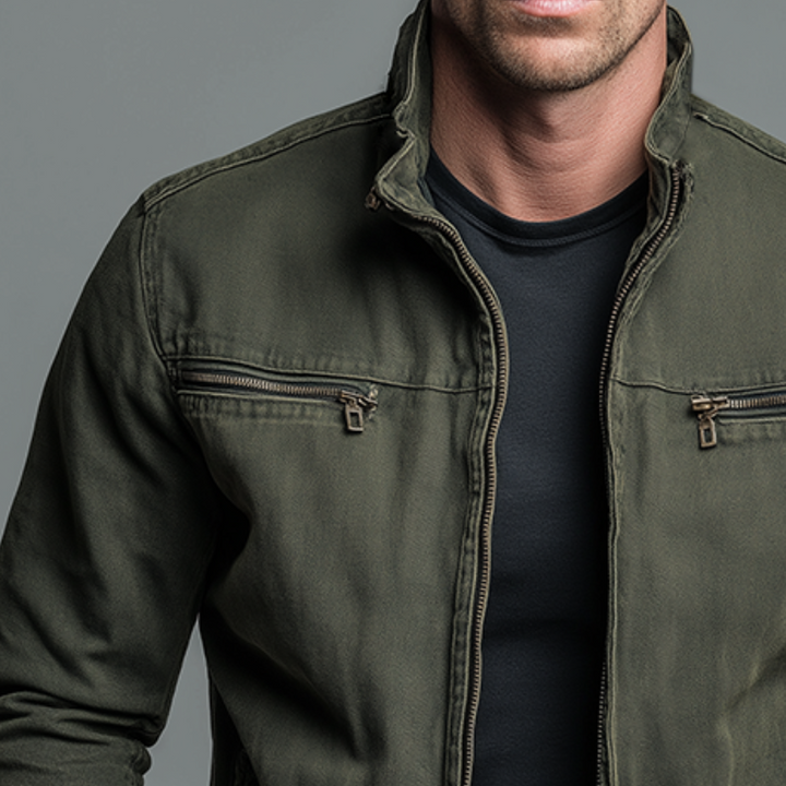 Brody - Superweiche Reißverschlussjacke in Vintage-Waschung