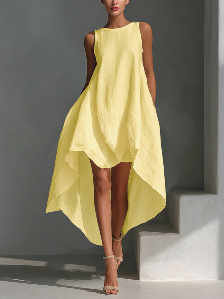 Elvina - Luftiges Midikleid aus Leinen