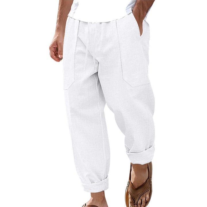 Halston - Relaxed-Fit-Hose aus Leinenmischung