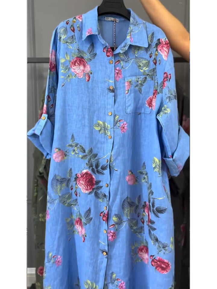 Jovie - Premium-Hemdblusenkleid aus Leinen