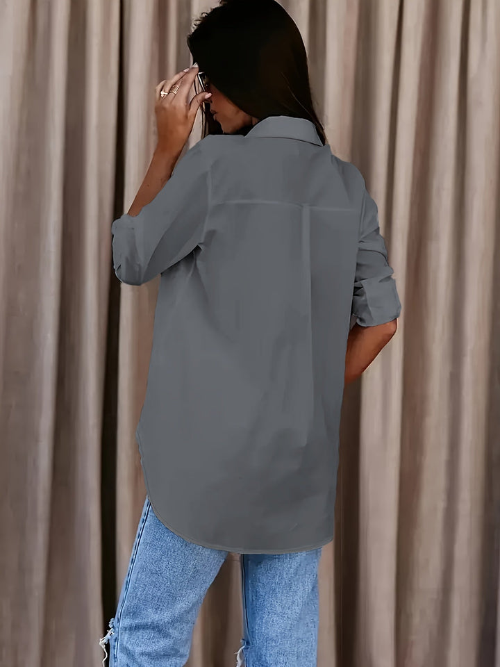Saskia - Weiche Bluse mit Reverskragen