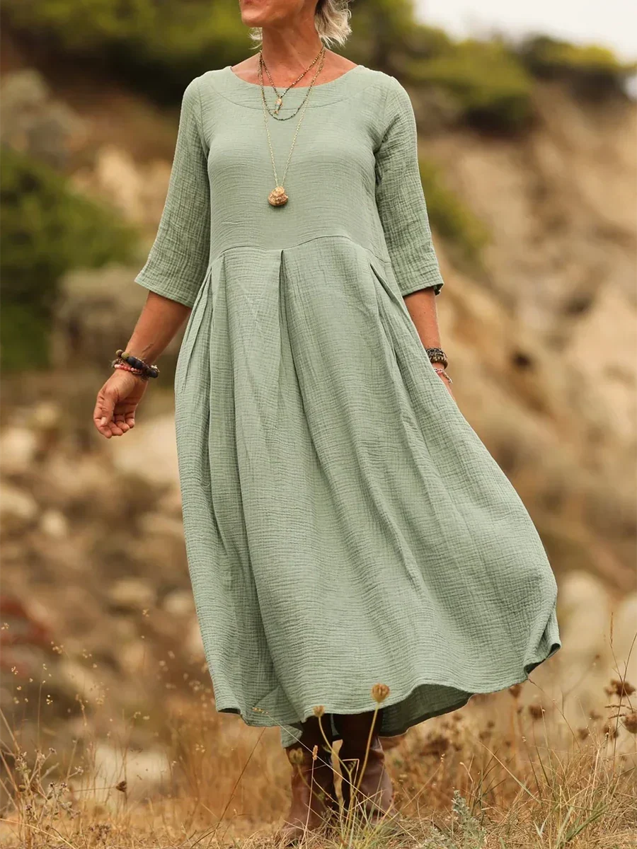 Griselda - Legeres Maxikleid mit Faltendetails