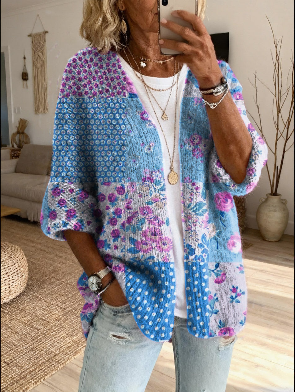 Xamira - Bedruckter offener Cardigan