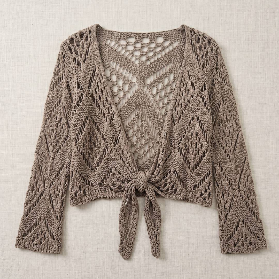 Aravelle - Ajour-Strickjacke