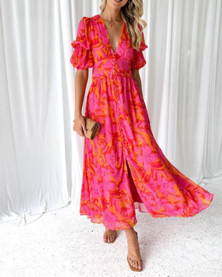 Faye - fließendes Maxikleid