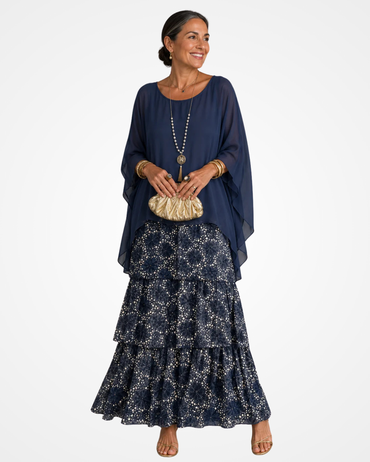 Sylvia - Fließendes Maxikleid mit weichem Griff