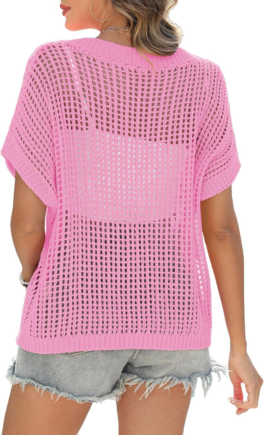 Hallie - Luftiges Ajour-Stricktop