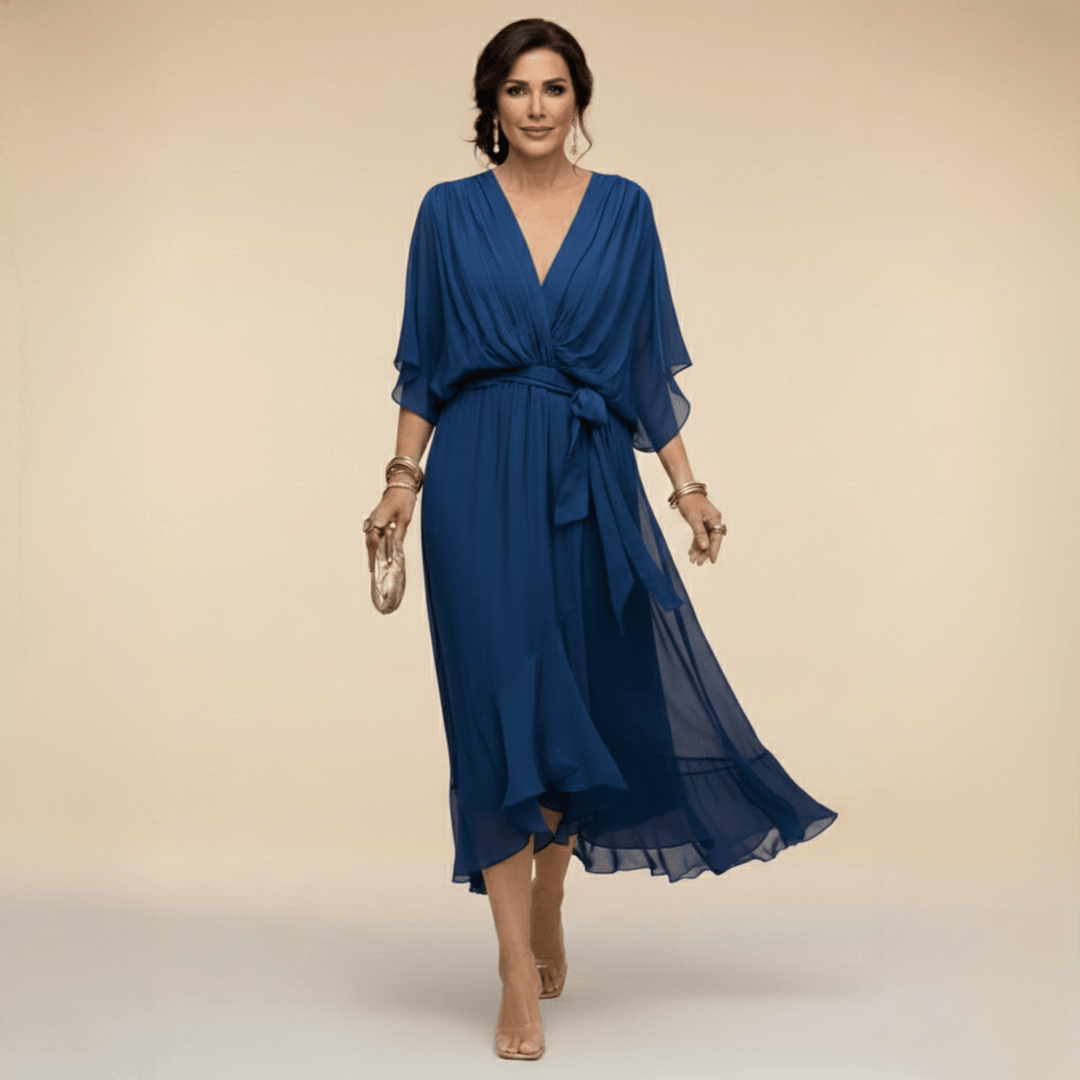 Mirabelle - Luftiges V-Ausschnitt-Kleid
