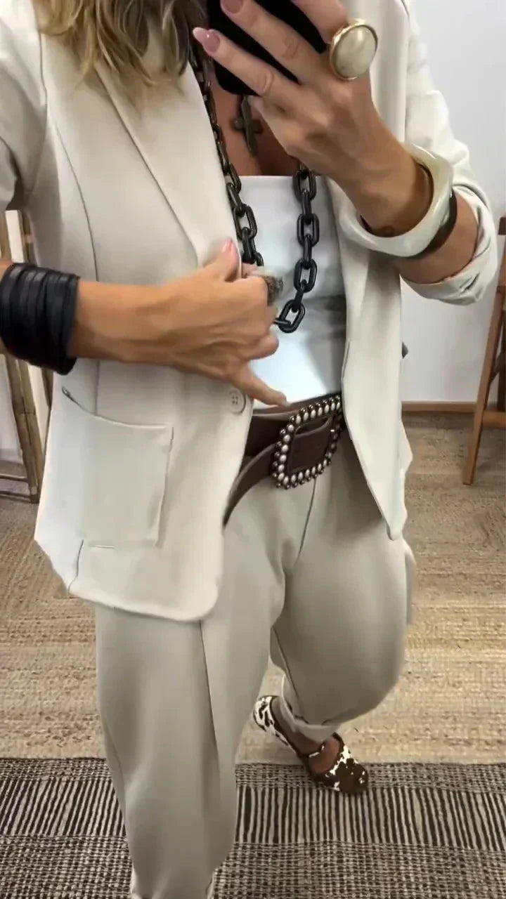 Rosina - Blazer- und Hosen-Set mit weicher Haptik
