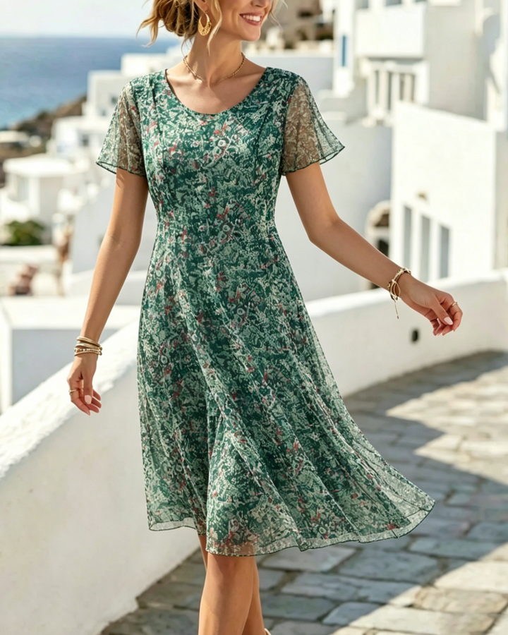 Kynara - Knielanges Printkleid