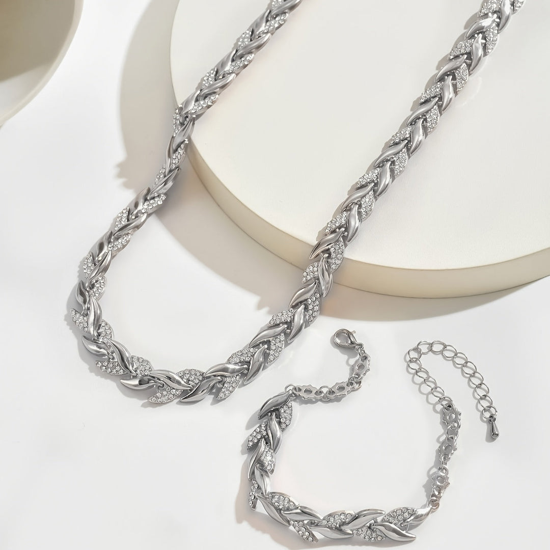 Yvonne - Strahlendes Collier- und Armband-Set