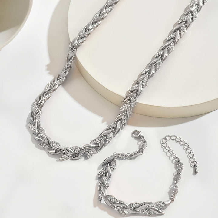 Yvonne - Strahlendes Collier- und Armband-Set