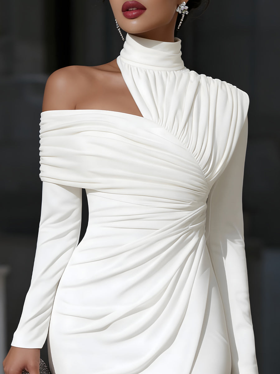Brinelle - drapiertes Midikleid