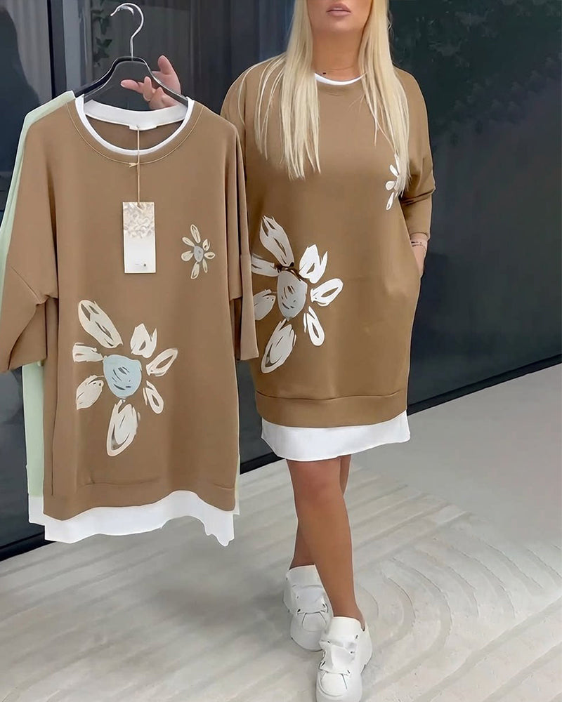 Helia - Soft-Touch-Sweatshirtkleid