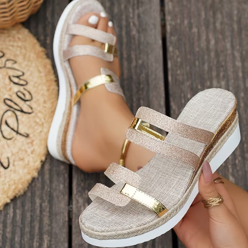 Lindsey - Orthopädische Plateau-Sandalen