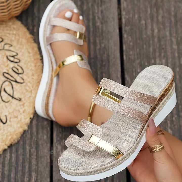 Lindsey - Orthopädische Plateau-Sandalen