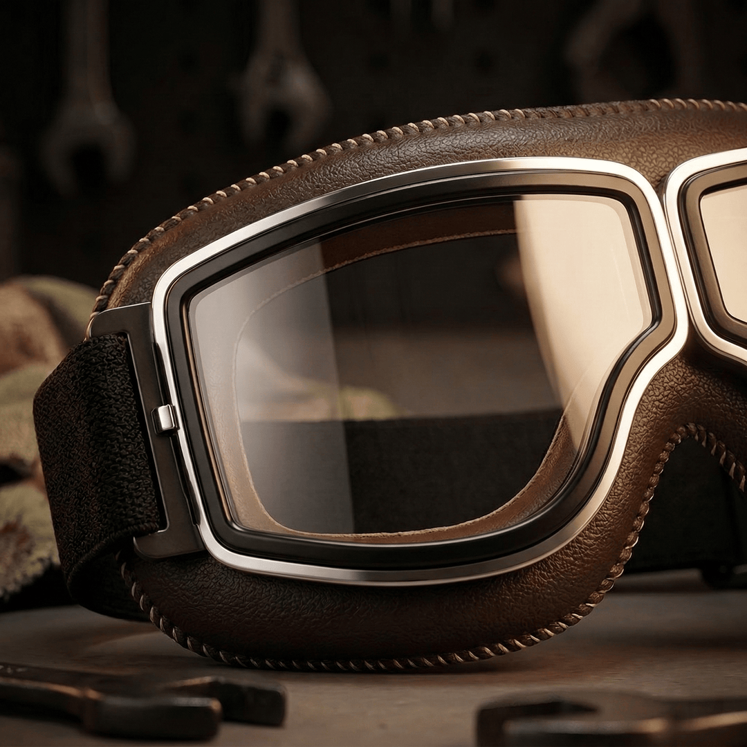 Alaric - Vintage-Motorradbrille