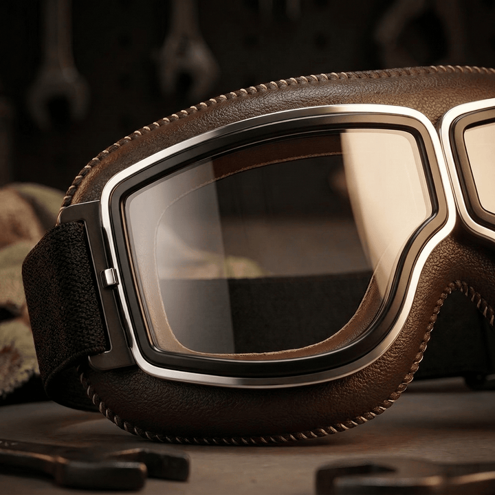 Alaric - Vintage-Motorradbrille