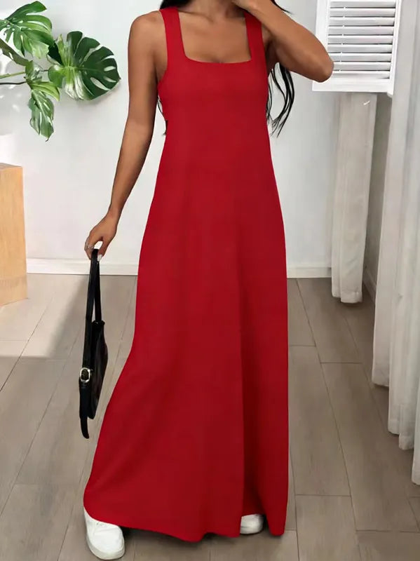 Evania - Zweiteiliges Maxikleid-Set im Lagenlook