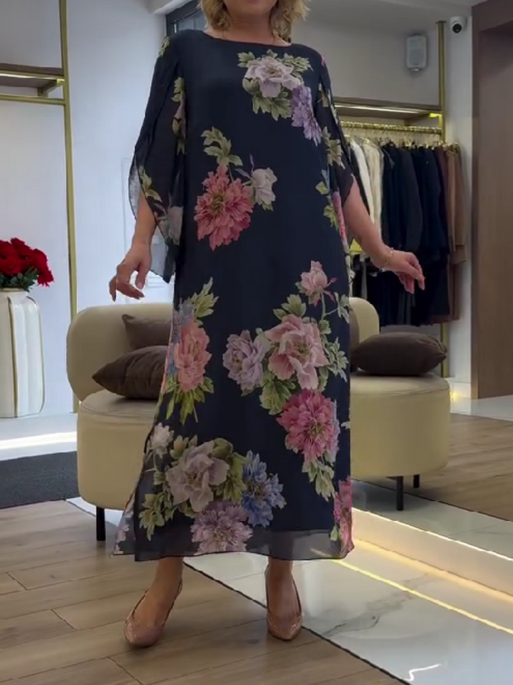 Halle - Lockeres, florales Maxikleid