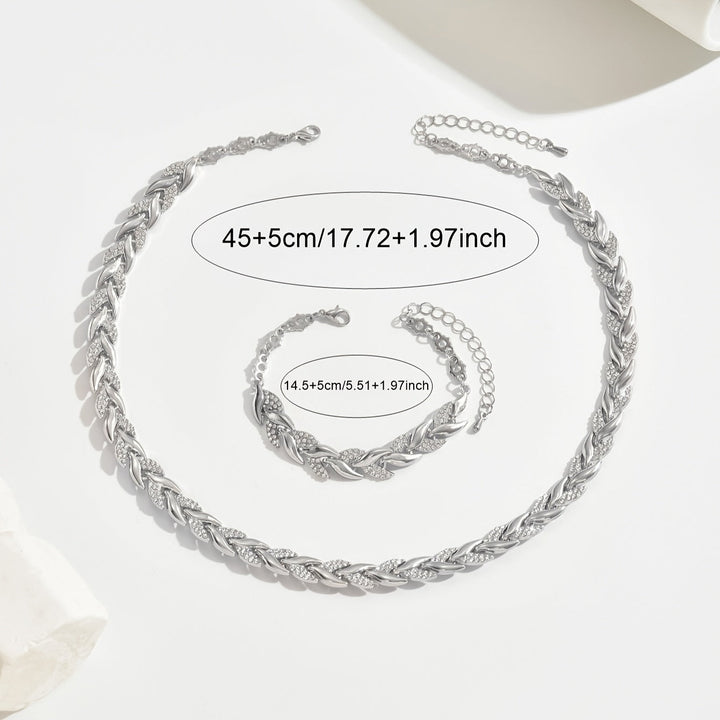 Yvonne - Strahlendes Collier- und Armband-Set