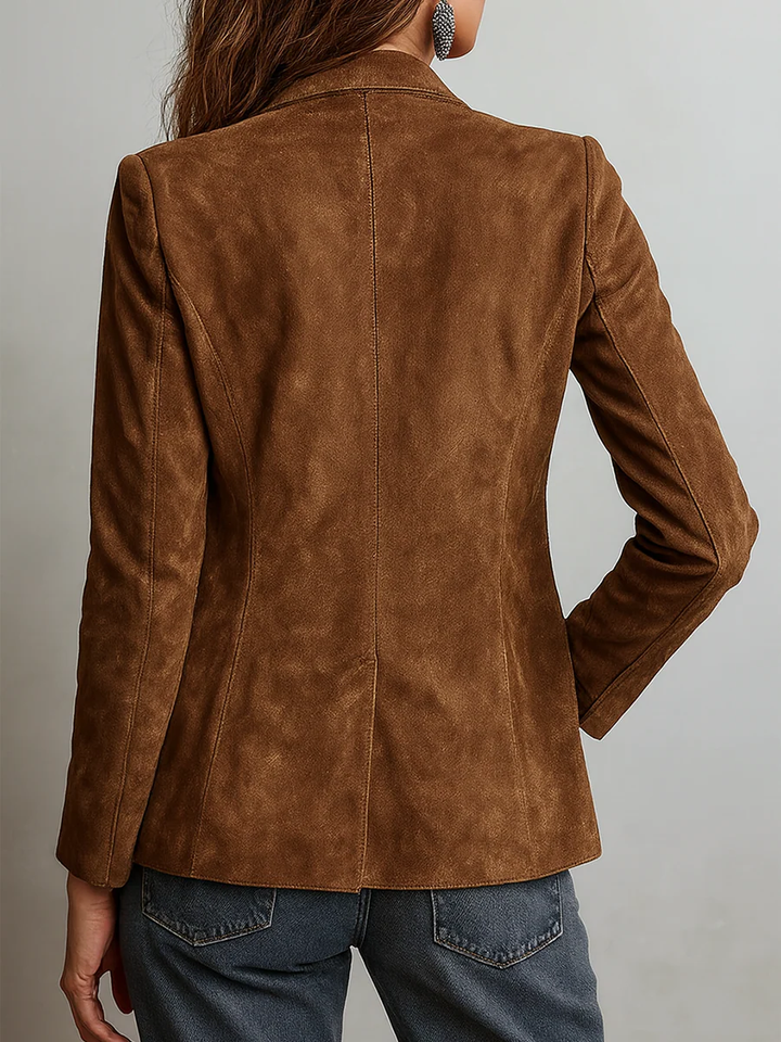 Mirevalle - Maßgeschneiderter Wildlederblazer im Vintage-Stil